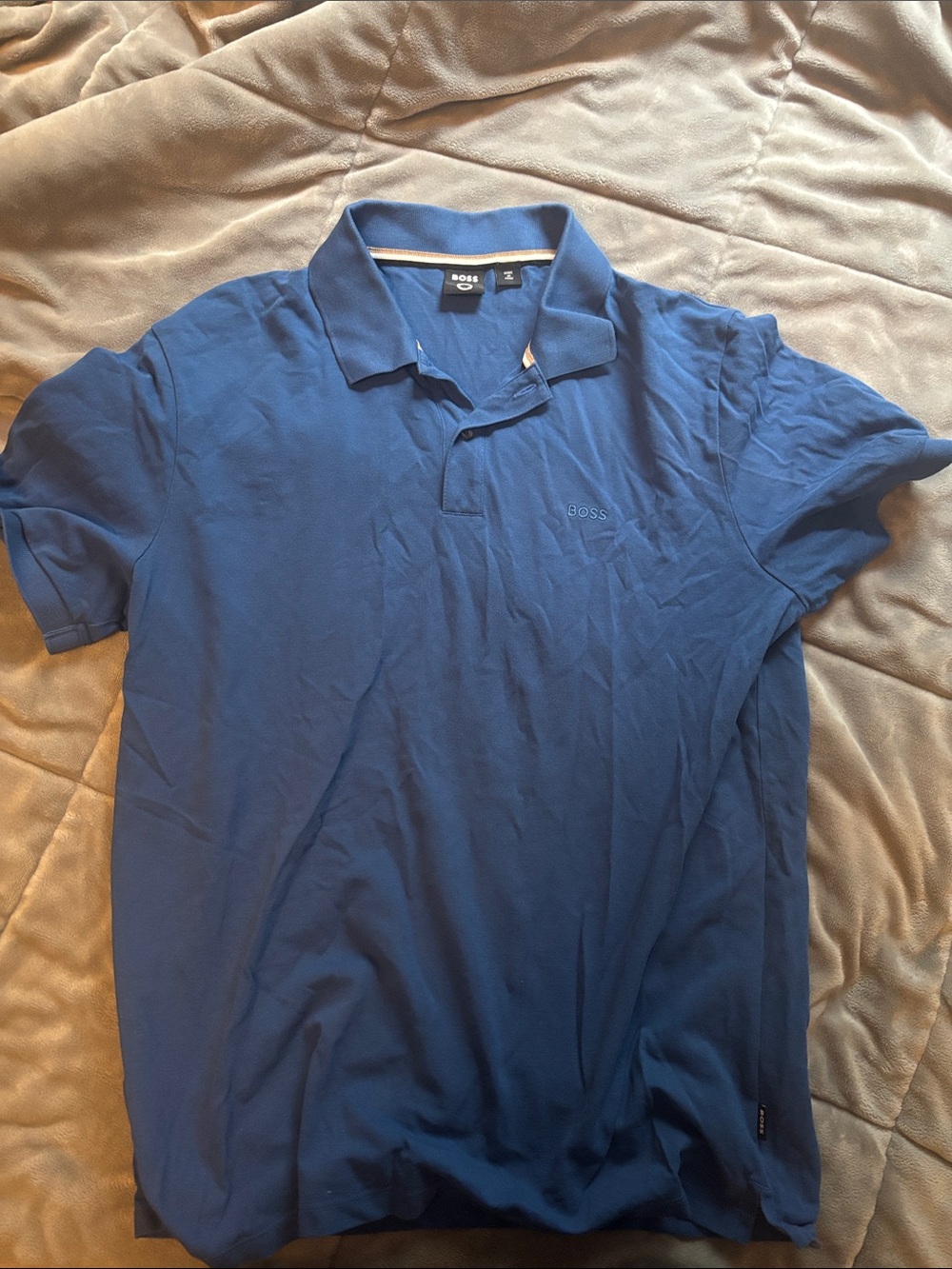 BOSS Men's Royal Blue Polo Shirt